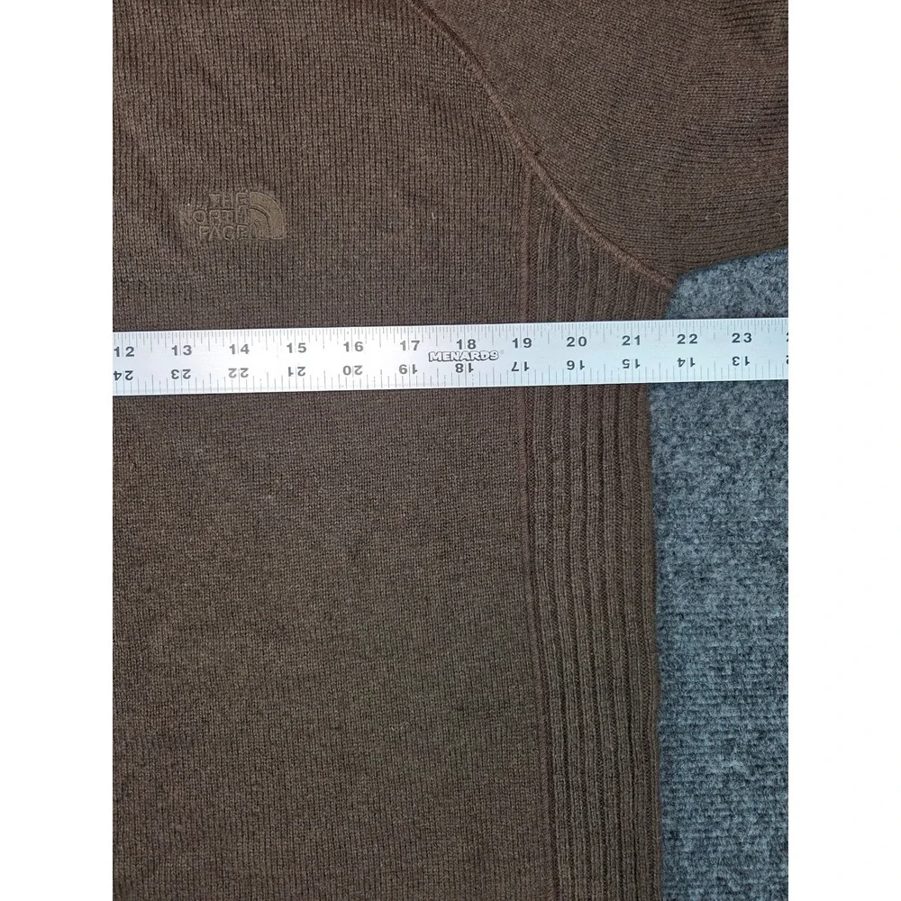 The North Face Mens Brown Cotton Wool Blend Crewneck Sweater AP3D Size Medium